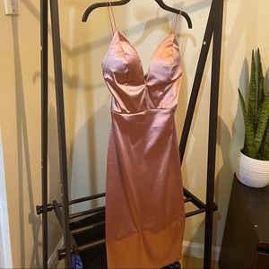 Fashion Nova Satin Midi dress